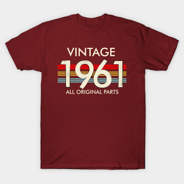 Vintage 1961 All Original Parts T-Shirt by Vladis